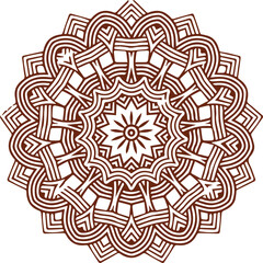 Beautiful flower art and mandala vector design