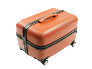 a suitcase with wheels on it