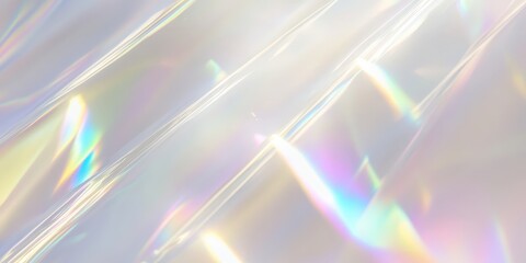 Abstract Holographic Background with Soft Reflective Light Patterns and Colorful Iridescent Highlights for Creative Design Projects