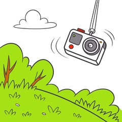 Camera in air 