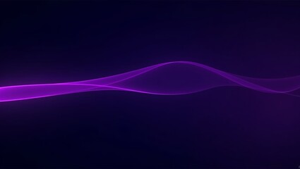 abstract Dynamic digital high speed blue light  purple ribbon curve coming from left dark background technology