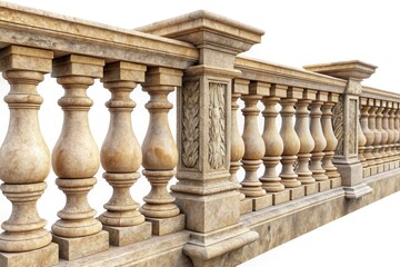 High-resolution Italian balustrade pattern, perfect for realistic 3D rendering projects.