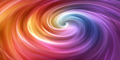 Obraz premium Abstract swirling vibrant colors; red, orange, pink, purple, blue, white light vortex.