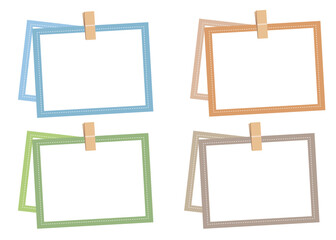 2枚のメッセージボードを、クリップでとめた、お洒落なセット。