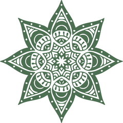 Beautiful flower art and mandala vector design