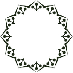 Beautiful flower art and mandala vector design