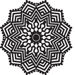 Beautiful flower art and mandala vector design