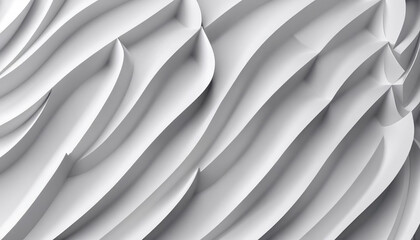 3d Smooth Repetitive Wave Design: High-Key Silver Art