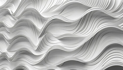 Abstract Silver Texture: Minimalist High-Key Waves