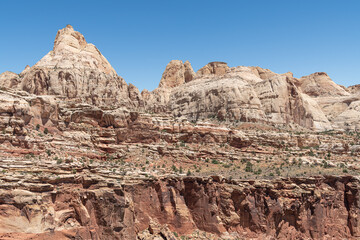 Fototapeta premium Capitol Reef National Park from the top of the Cohab Canyon Trail, Utah, USA