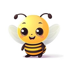 Obraz premium Playful cartoon bee character whimsical illustration fun environment bright colors engaging concept for children