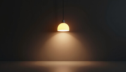Empty Room with Pendant Light