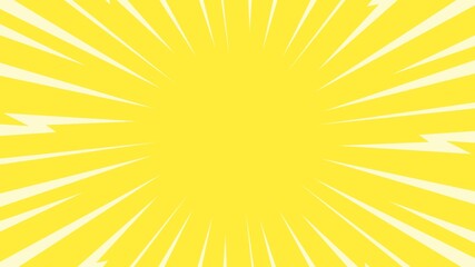 Abstract background with yellow radiation broken lines