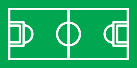 Football soccer field line contour background icon. Football field graphic design, perfect for education or examples.