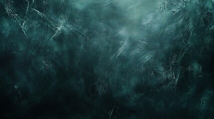 Deep Teal Abstract Digital Painting: A Swirling Nebula Texture. AI Generated