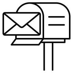 mailbox single icon