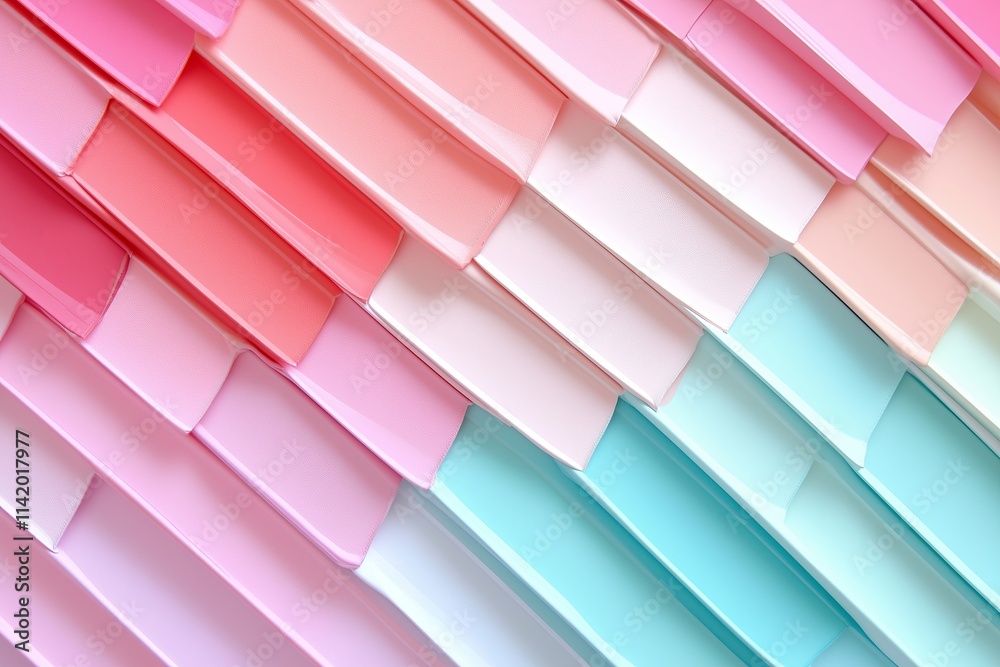 Poster a gradient of soft pastel tones transitioning from blush pink to light turquoise.