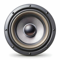 audio speaker on white background