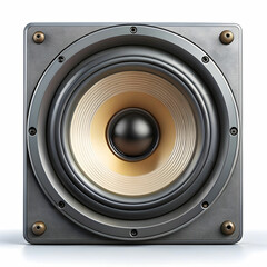 audio speaker on white background