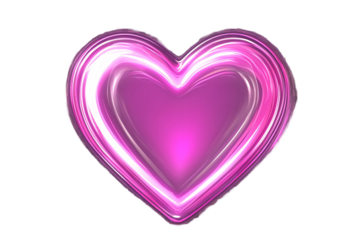 a pink heart with a white background