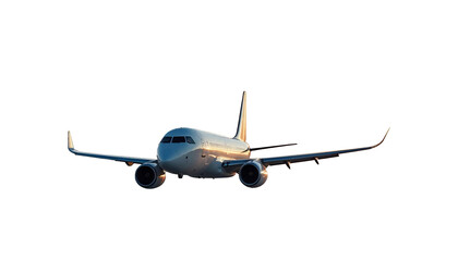 typical airplane isolated on transparent background