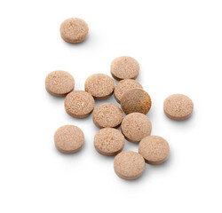 Pills isolated on white