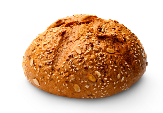 Bread isolated on white