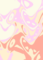 Pink yellow abstract design. Illustration for banner, poster.