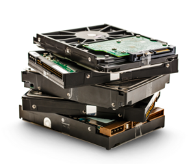 Stack of hardisks