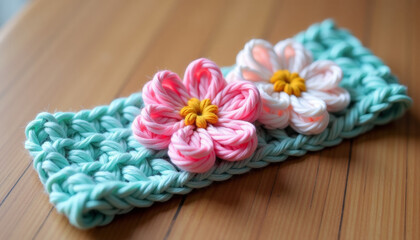 Adorable Crochet Flower Headband