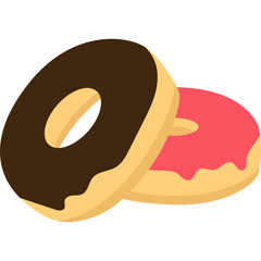 Donut Flat Illustration