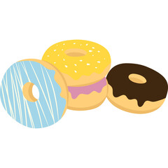 Donut Flat Illustration