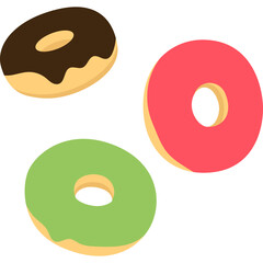 Donut Flat Illustration