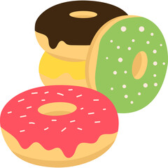 Donut Flat Illustration
