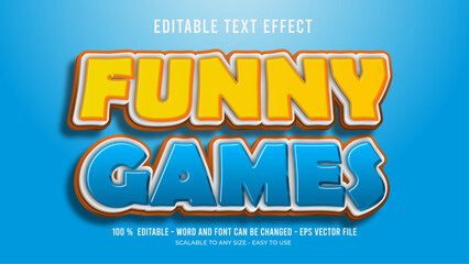 fuuny games editable text effect