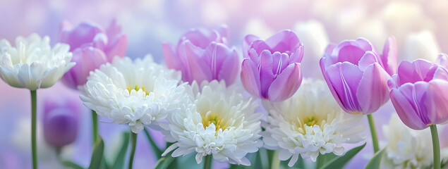 Fototapeta premium 春の花壇のイメージ