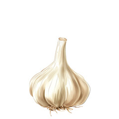 Garlic Clove on Transparent Background