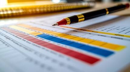 Deadline-focused Gantt display: A zoomed-in view of a Gantt chart showing overlapping task deadlines and a countdown timer in bold red