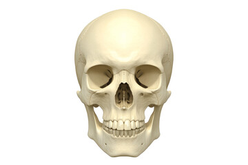 Fototapeta premium human skull isolated on white background.