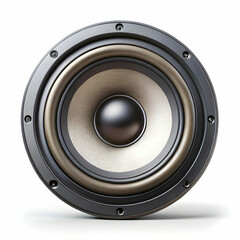 audio speaker on white background