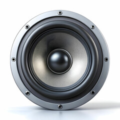 audio speaker on white background
