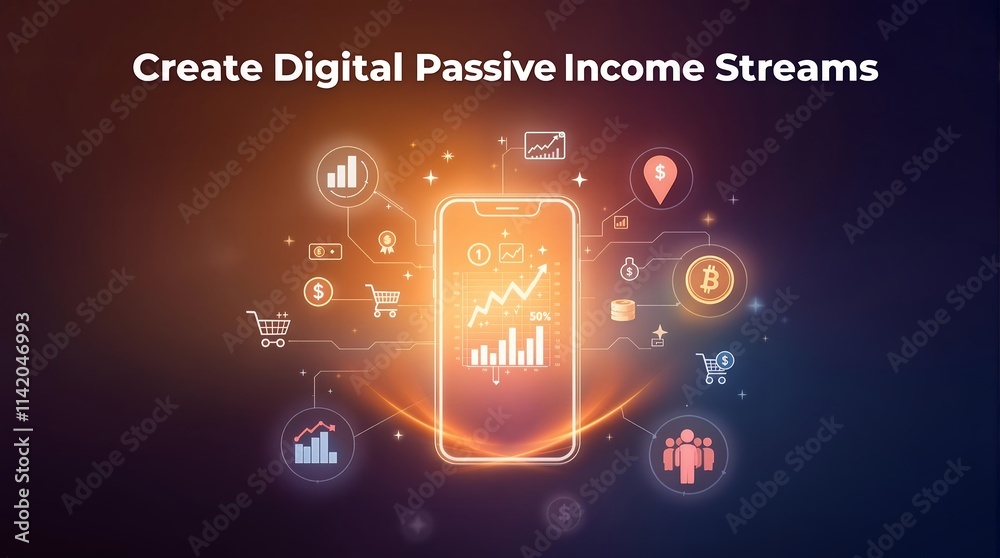 Poster comprehensive guide to build your passive income stream for financial freedom and stability through 