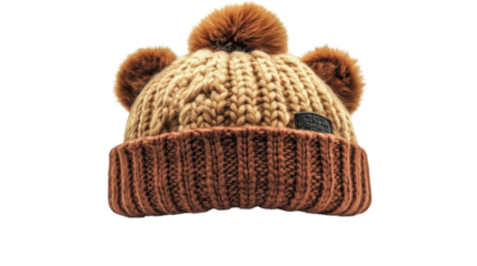 knitted cap isolated on white background