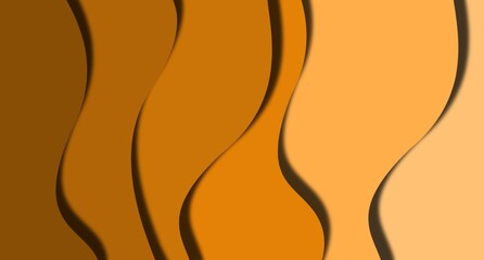 Multi layers soft colorful texture 3D papercut layers in gradient wallpaper banner. Abstract paper cut art background design for website template. concept or smooth origami paper cut