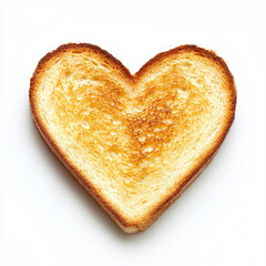 heart shaped slice of toast