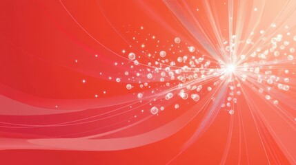 New Year's theme against a red background