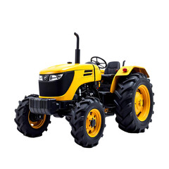 Obraz premium Red and yellow Black truck tor and bulldozer png image isolated on white background 