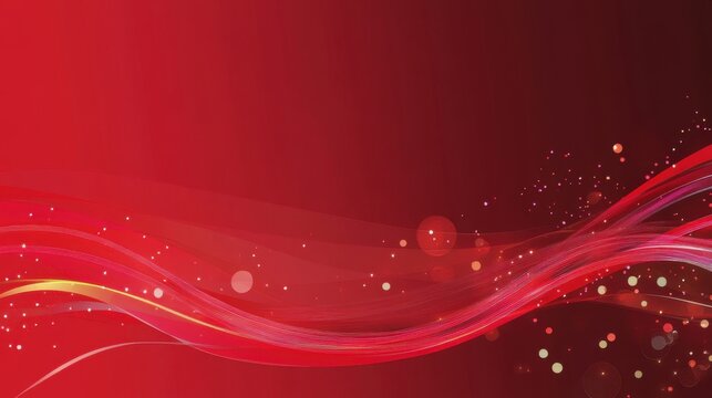 New Year's theme against a red background