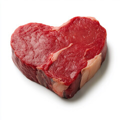 Heart shaped steak