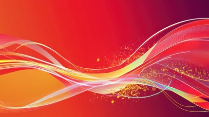 New Year's theme against a red background